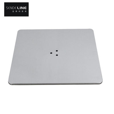 Buen precio Accesorios de taburetes de barras de acero inoxidable modernos Base de silla de placa de hierro sólida con tratamiento de 3 agujeros en línea