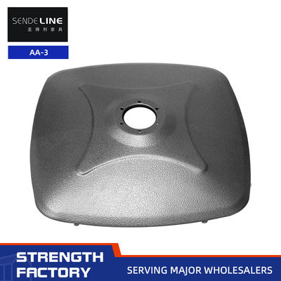 Buen precio 500×500 mm Base de estampado de color de chapa negra mate para silla de barbero / silla de belleza en línea