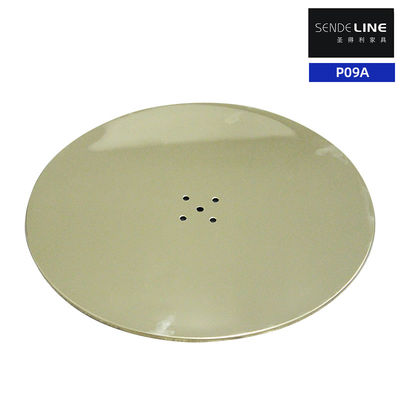 Buen precio Revestimiento de acero inoxidable dorado Silla de barbero Base 11 kg Peso 10 mm espesor de pared en línea