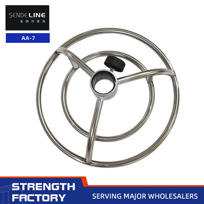 Buen precio Silla de bar electroplatable ajustable de doble piso Accesorios de pedal en estilo moderno en línea