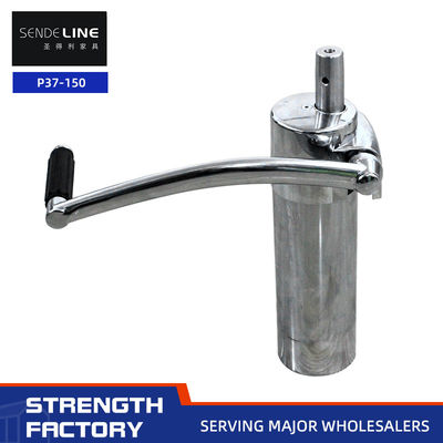 Buen precio Base de la silla de barbero profesional con tratamiento de superficie de cromado de un solo brazo 150 viajes de la bomba de aceite de elevación en línea