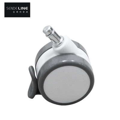 65 mm de PVC banda de freno silla de oficina rodillo con alta capacidad de carga y rodamiento suave