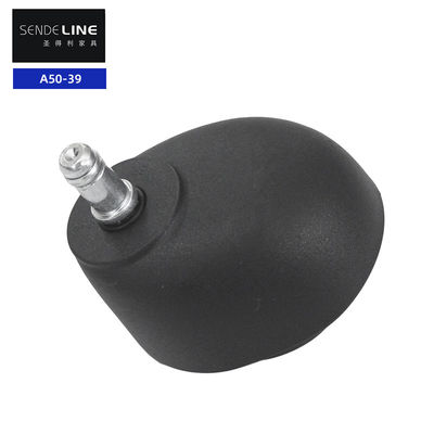 Caster de silla de oficina negro con nylon 2 pulgadas reemplazo de rueda de la silla jefe