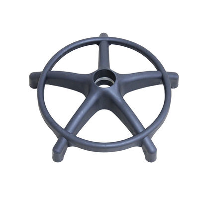 Silla de oficina neumática blanca / negra Base giratoria con ruedas 0,7 kg 105 mm