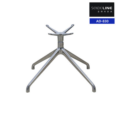 Silla giratoria de metal ajustable ergonómica base de aleación de aluminio para oficina
