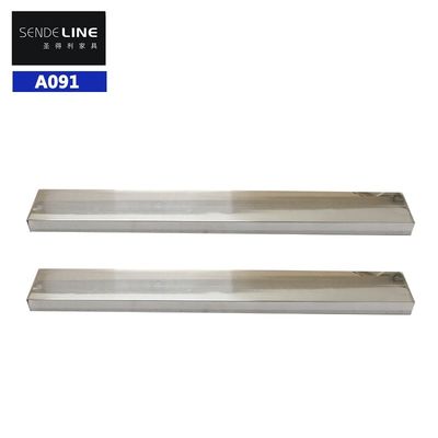 Base de silla de barbero de acero inoxidable de color brillante para salón de belleza silla 460 * 60 * 20mm