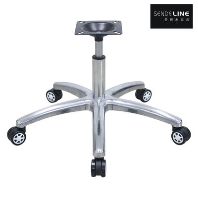 Buen precio 360° Rotable Ergonomicamente ajustable Silla de oficina Base de aleación de aluminio Piernas de silla de cinco estrellas en línea