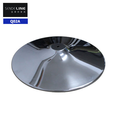 Buen precio Accesorios de taburetes de bar con un agujero central de 15 mm hechos de hierro cromado con dimensiones 380/400/450/500/550 mm en línea