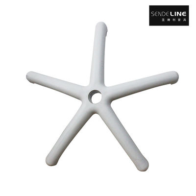 Buen precio Silla de oficina Base giratoria de nylon Piernas de silla de cinco estrellas Blanco / Negro Base de plástico de cinco puntas en línea