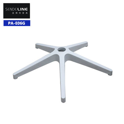 Base de silla de oficina de plástico blanco, radio 310 mm, piernas de cinco estrellas de la silla de oficina