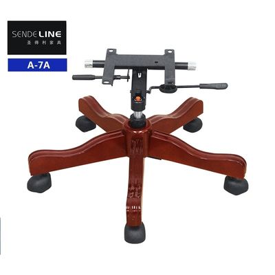 Buen precio Jefe de oficina silla giratoria base de madera silla de clase grande base de pie de cinco estrellas en línea