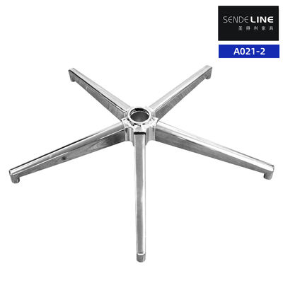 Buen precio Base giratoria soldada para silla de oficina de tren de alta velocidad de 110 mm, patas de silla de 5 estrellas en línea