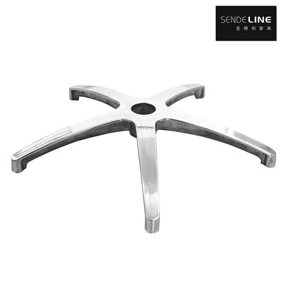 Buen precio Base para silla de oficina de 90 mm de altura, base de aleación de aluminio de 5 estrellas, color pulido 700/600/560 mm en línea