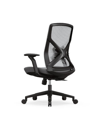 Buen precio Silla de oficina con reposabrazos ajustables de tela de malla transpirable y diseño ergonómico cómodo en línea