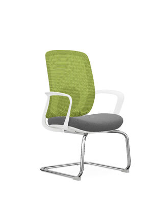 Buen precio Silla de oficina giratoria con brazos blancos, altura ajustable, diseño ergonómico para el espacio de trabajo en línea