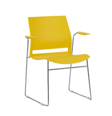 Buen precio Respaldo de brazos Sí silla de plástico moderna elegante cómoda oficina adecuada sala de conferencias sala de espera soluciones de asientos en línea