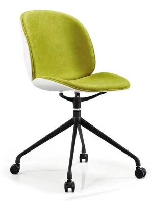 Buen precio Moldeado por inyección integrado silla de plástico moderna con ruedas para sala de espera de la oficina sala de conferencias y soluciones de asientos de cafetería en línea