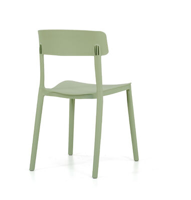 Buen precio Silla plástica de pie cilíndrico sólido hecha a mano con PP importados GF perfecta para asientos de cafetería en línea