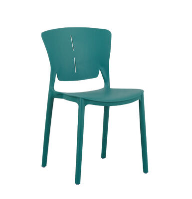 Buen precio Silla de comedor de plástico moderna y liviana de 4,5 kg con base de pie cilíndrica sólida y diseño apilable para cafeterías y áreas de espera en línea