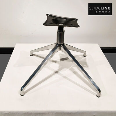 Buen precio Base de silla giratoria de aluminio de 360 grados con acabado pulido y capacidad de peso de 250 libras en línea