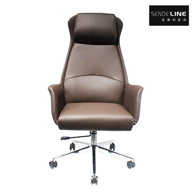 Buen precio Silla giratoria de oficina con acolchado de espuma de alta densidad, base de cinco estrellas de 700 mm y tapicería de cuero PU para mayor comodidad en línea