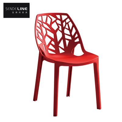 Buen precio Silla de Plástico Moderna Solución de Asiento Minimalista Moderna para Dormitorios de Apartamentos y Zonas de Estudio en línea