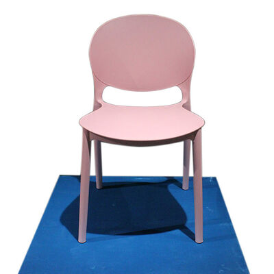 Buen precio Silla de plástico rosa duradera moderna ergonómica cómoda ligera apilada para oficina área de espera de conferencias en línea