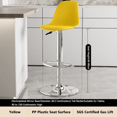 Buen precio Silla de bar de 60-80 cm de altura ajustable con rotación de 360 ° y colores personalizables para asientos versátiles en línea