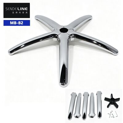 Buen precio Base de silla de oficina desmontable de 700 mm, base de silla de cinco estrellas probada por BIFMA para 1136 kg para sillas giratorias En línea